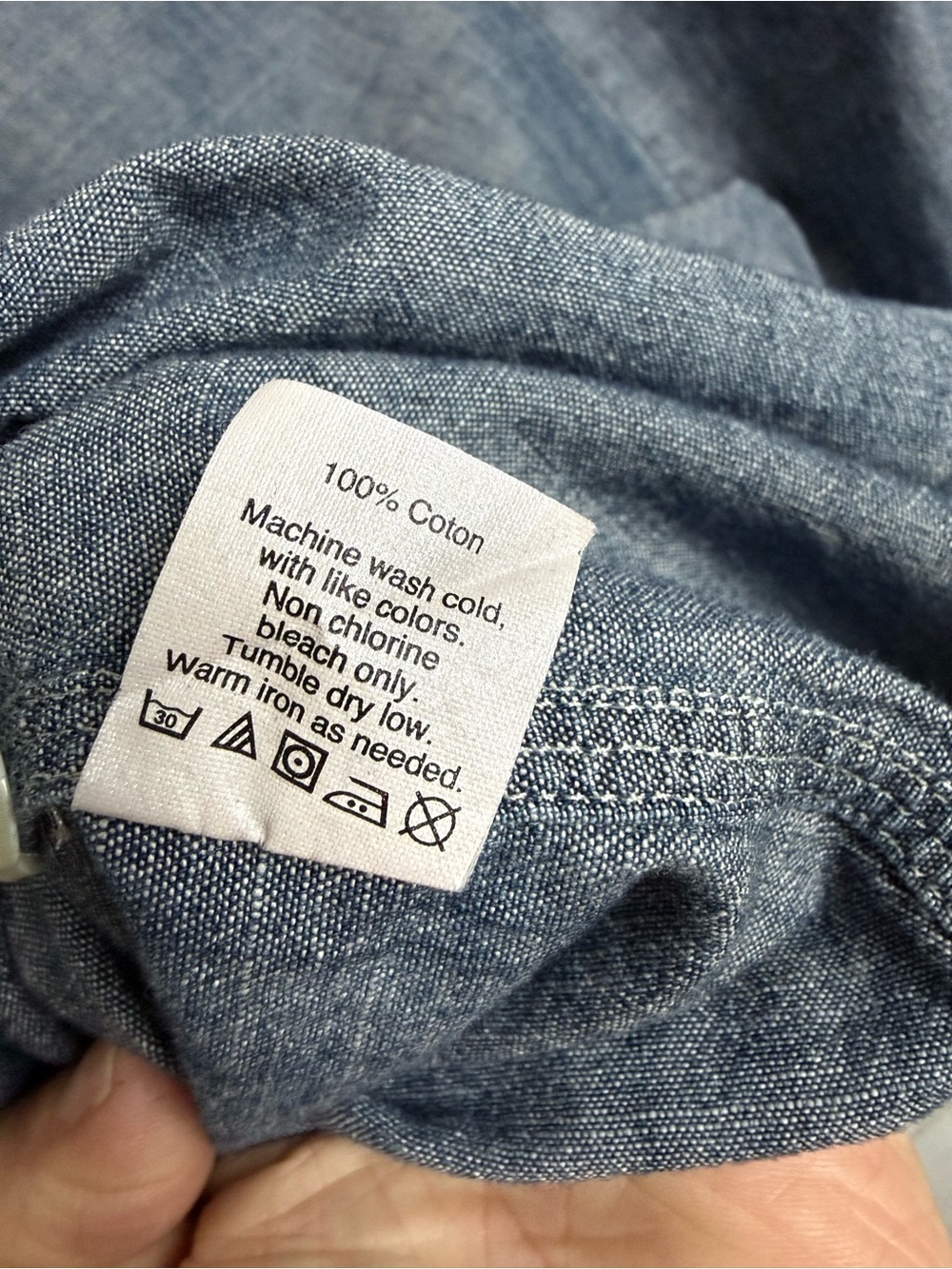 J. Crew Blue Chambray Button-Down Shirt - Picture 6 of 10